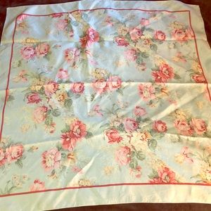 Vintage Ralph Lauren Silk Floral Scarf
